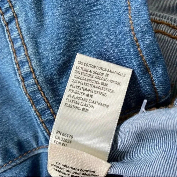 NWT Free People Penny Pull On Flare Jeans Stretch Mid Rise We The Free Blue - Picture 13 of 16